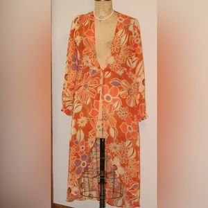 Ladies sheer cover up - 3RD + Malt - size M